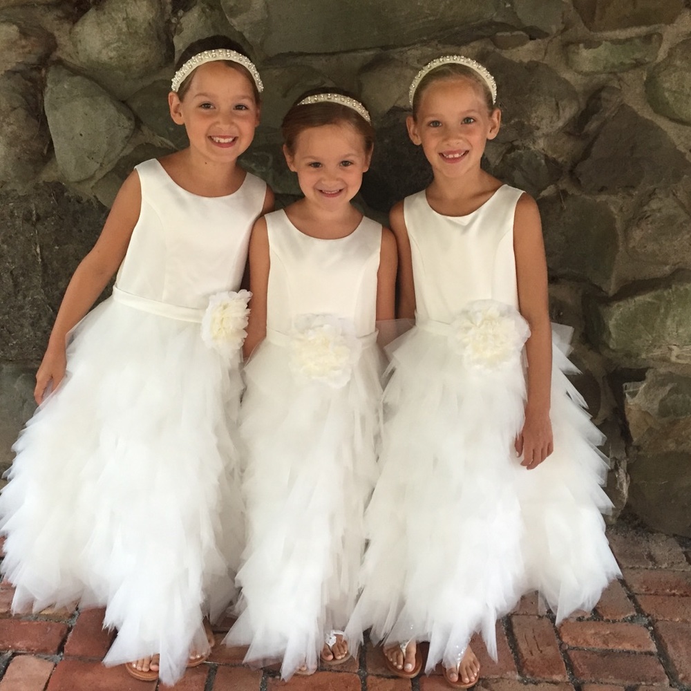 US Angles flower girl/communion dress. 5, 6, 7 EUC